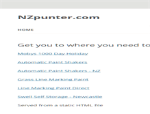 Tablet Screenshot of nzpunter.com